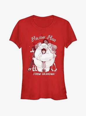 Disney Big Hero 6 Holiday Grandma Hugs Girls T-Shirt