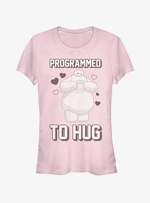 Disney Big Hero 6 Programmed To Hug Girls T-Shirt