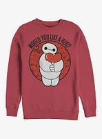 Disney Big Hero 6 Like A Hug Crew Sweatshirt