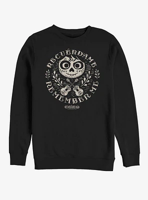 Disney Pixar Coco Circle Remember Crew Sweatshirt