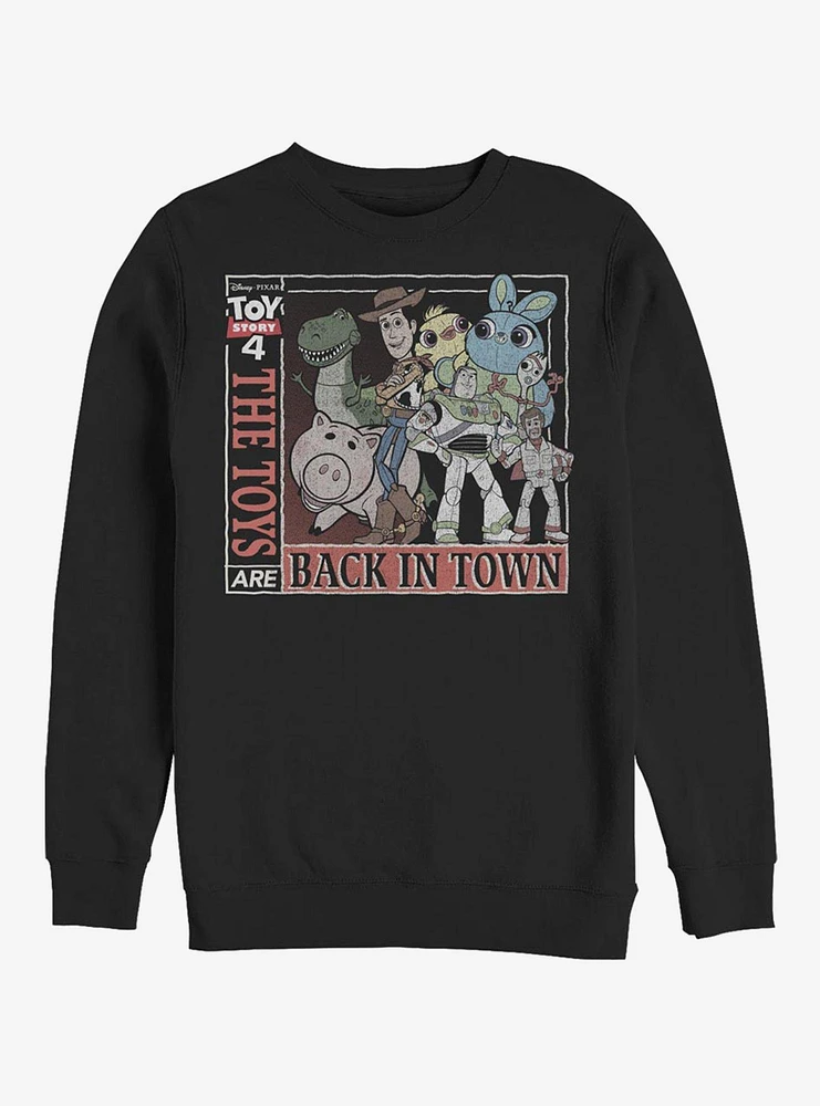 Disney Pixar Toy Story 4 Back Town Crew Sweatshirt