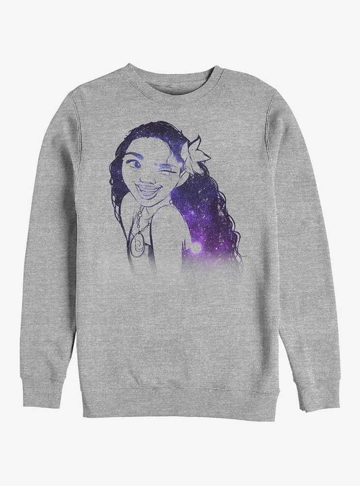 Disney Moana Constellation Hair Crew Sweatshirt