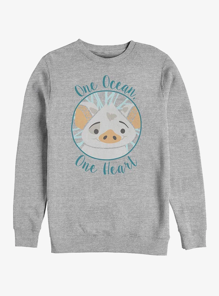 Disney Moana One Heart Crew Sweatshirt