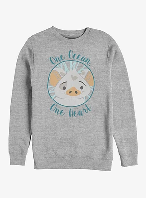 Disney Moana One Heart Crew Sweatshirt