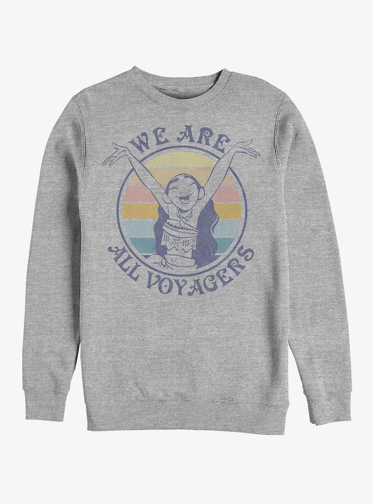 Disney Moana Sunset Voyagers Crew Sweatshirt