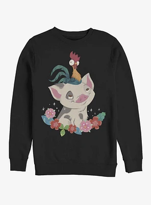 Disney Moana Tropical Buddies Crew Sweatshirt