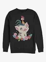 Disney Moana Tropical Buddies Crew Sweatshirt