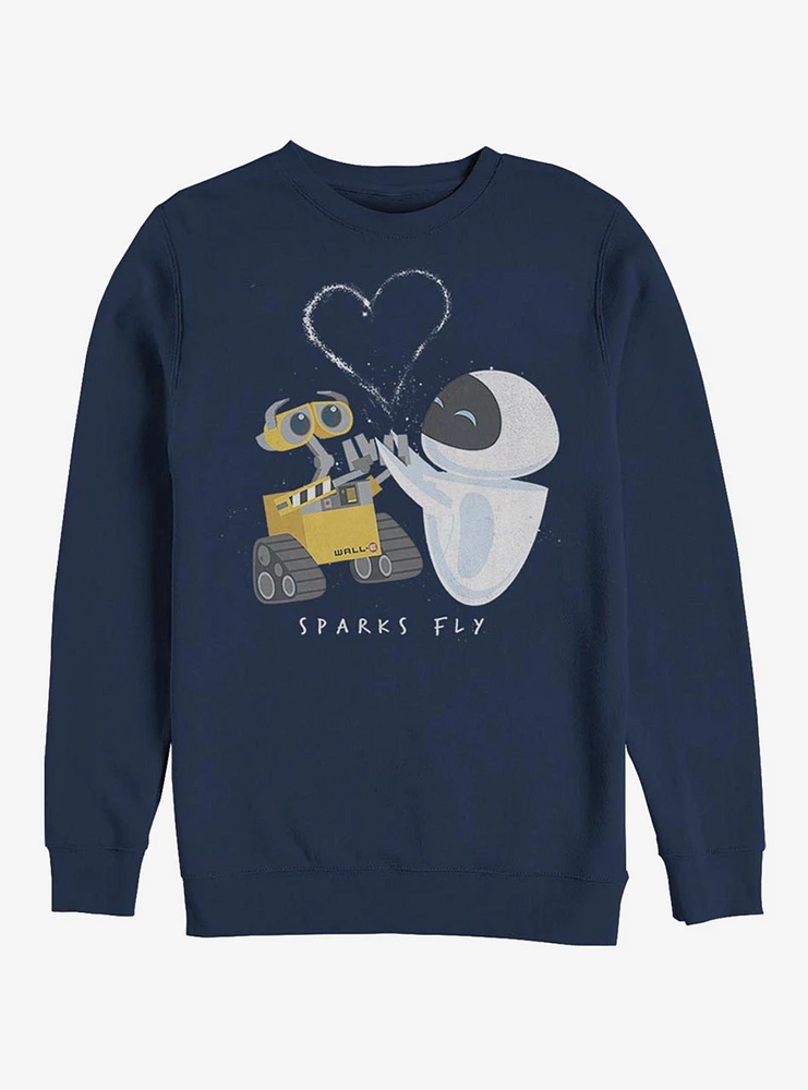 Disney Pixar Wall-E Sparks Fly Crew Sweatshirt