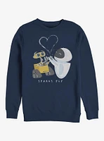 Disney Pixar Wall-E Sparks Fly Crew Sweatshirt