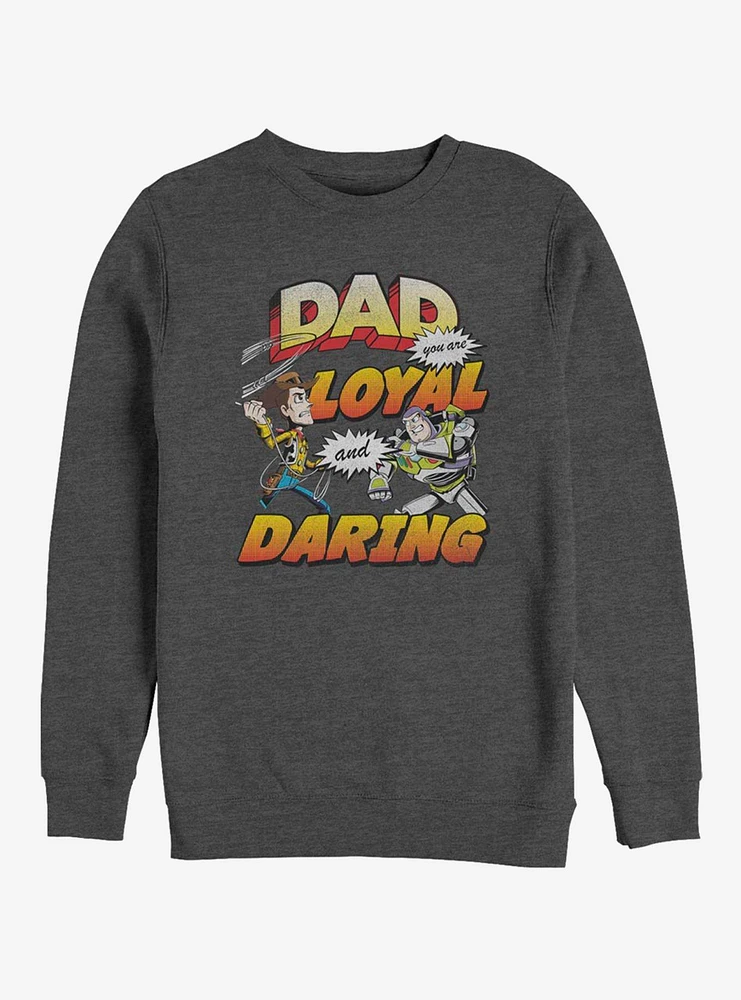 Disney Pixar Toy Story Loyal And Daring Crew Sweatshirt