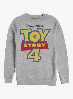 Disney Pixar Toy Story 4 Full Color Logo Crew Sweatshirt