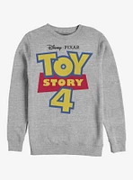 Disney Pixar Toy Story 4 Full Color Logo Crew Sweatshirt