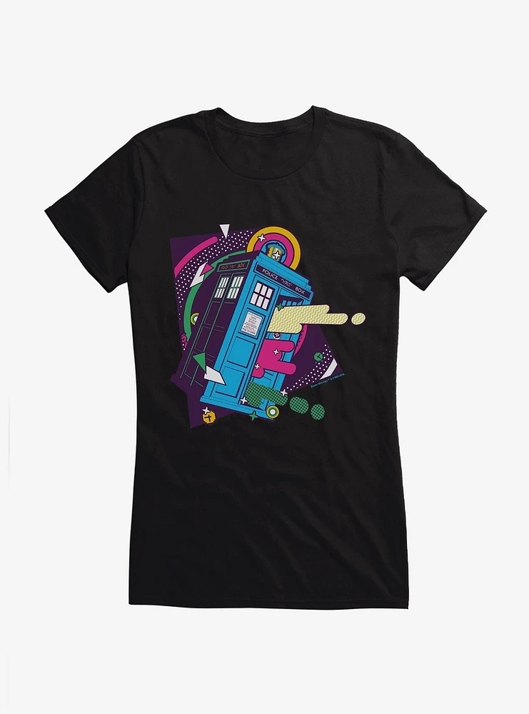 Doctor Who TARDIS Bigger On The Inside Pop Art Girls T-Shirt