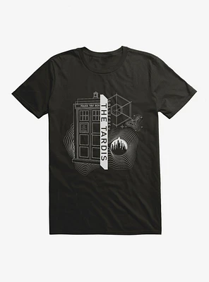 Doctor Who TARDIS Outline Specs T-Shirt