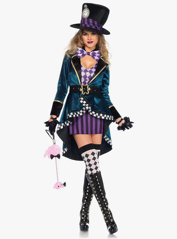 5 Piece Delightful Hatter Costume