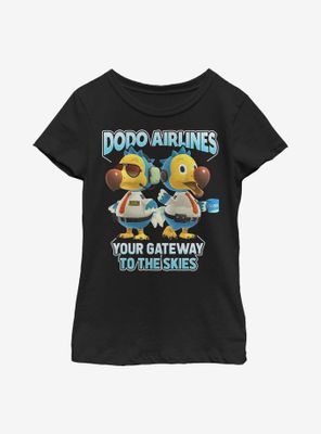 Animal Crossing: New Horizons Dodo Bros Youth Girls T-Shirt