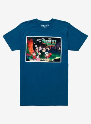 Disney Gravity Falls Postcard T-shirt - BoxLunch Exclusive