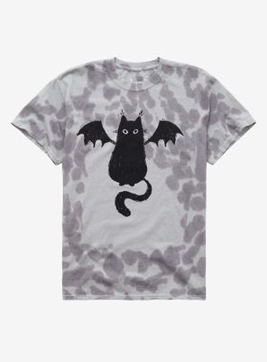 Cat Wings Tie-Dye T-Shirt By Guild Of Calamity
