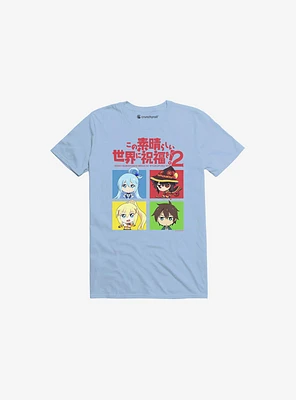 KonoSuba Group Squares T-Shirt