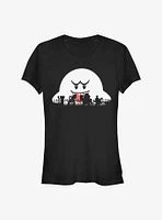 Nintendo Mario Halloween Silhouttes Girls T-Shirt