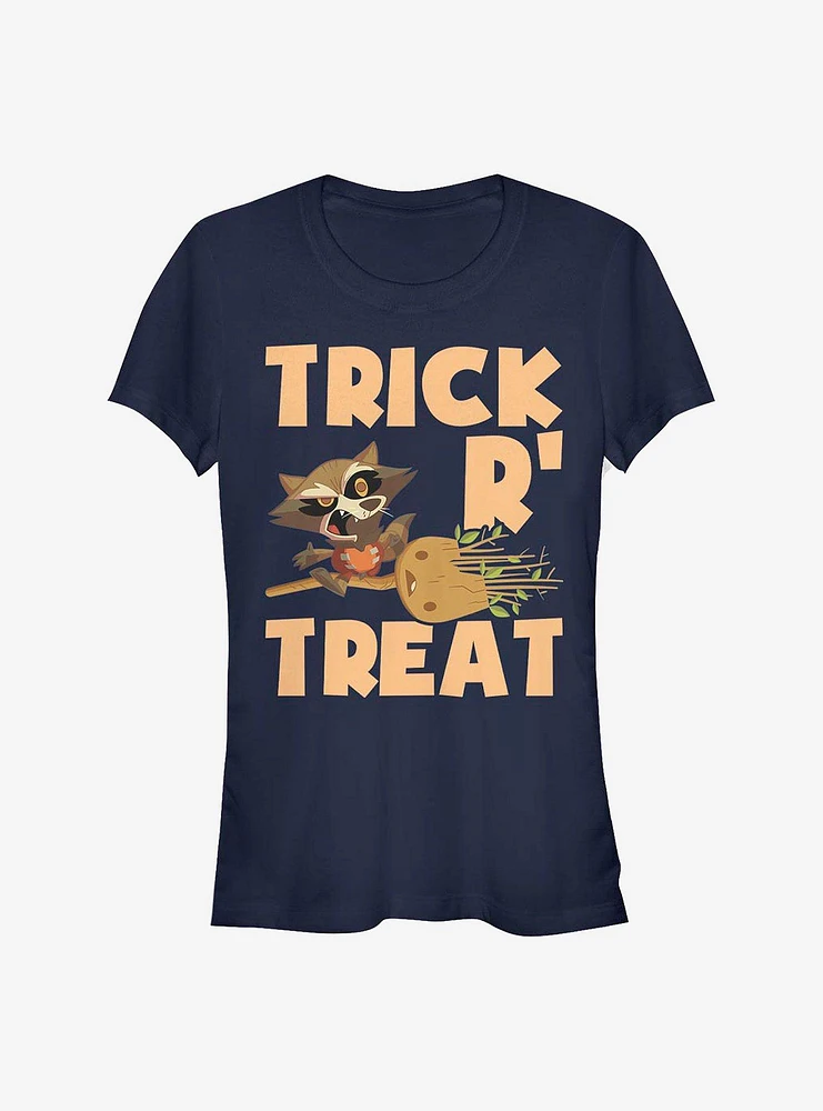 Marvel Guardians of The Galaxy Rocketgroot Halloween Girls T-Shirt