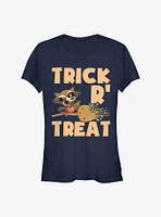 Marvel Guardians of The Galaxy Rocketgroot Halloween Girls T-Shirt