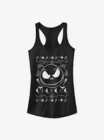 The Nightmare Before Christmas Jack Spooky Sweater Girls Tank Top