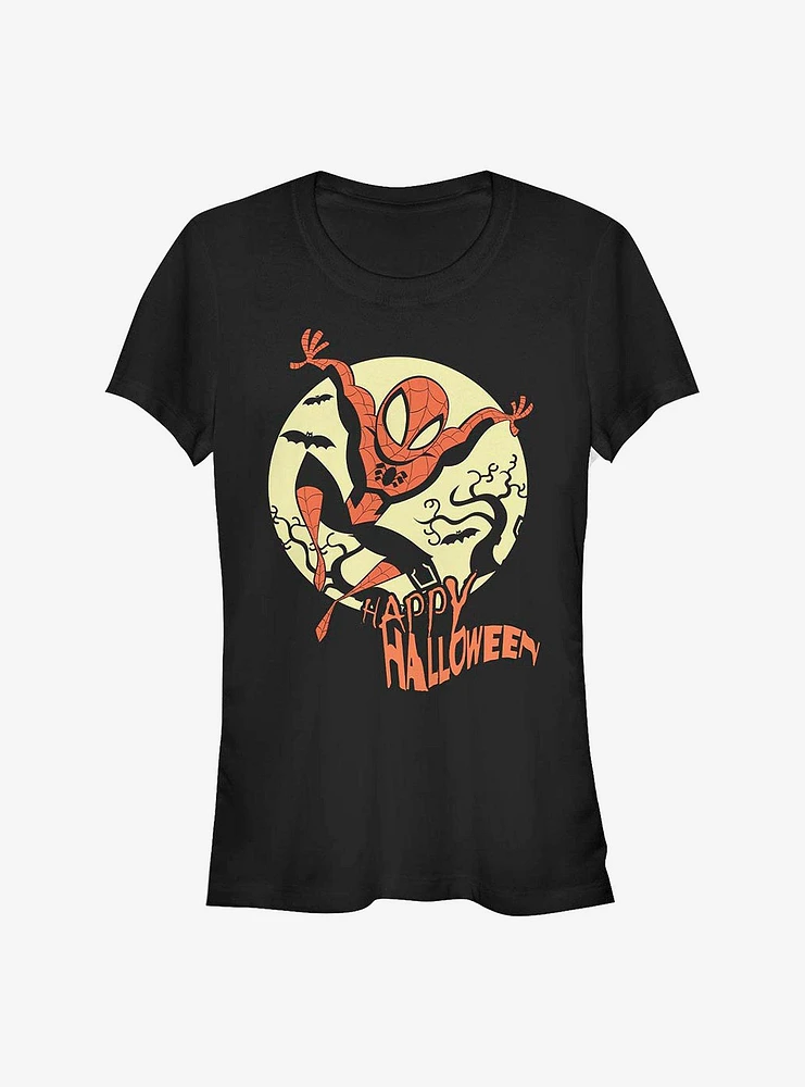 Marvel Spider-Man Hallow Moon Girls T-Shirt