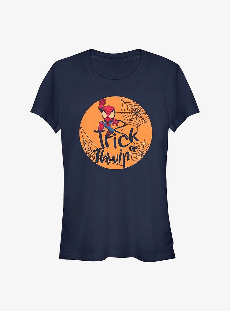 Marvel Spider-Man Trick Or Thwip Girls T-Shirt