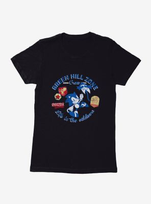 Sonic The Hedgehog Green Hill Zone Crew Womens T-Shirt
