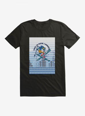 Sonic The Hedgehog Skiing T-Shirt