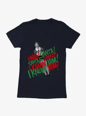 Elf OMG Santa Womens T-Shirt