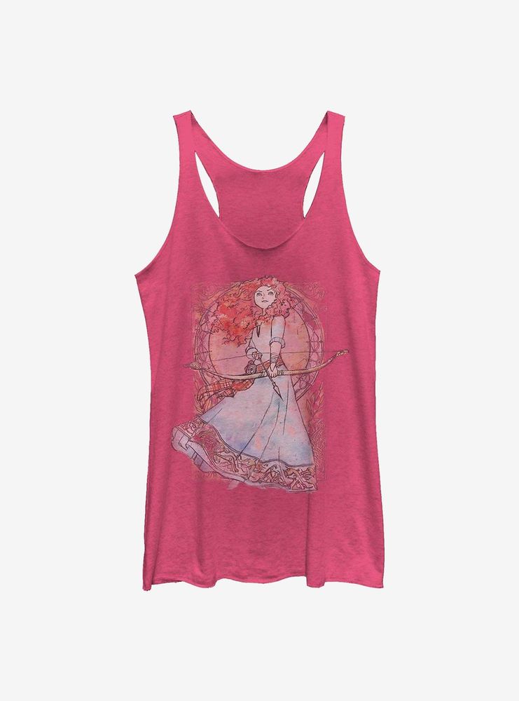 Disney Pixar Brave Watercolor Womens Tank Top