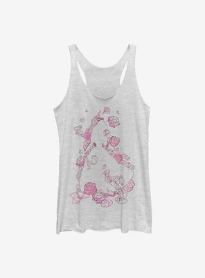 Disney Beauty And The Beast Silhouette Womens Tank Top