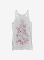 Disney Beauty And The Beast Silhouette Womens Tank Top