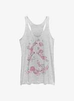Disney Beauty And The Beast Silhouette Womens Tank Top