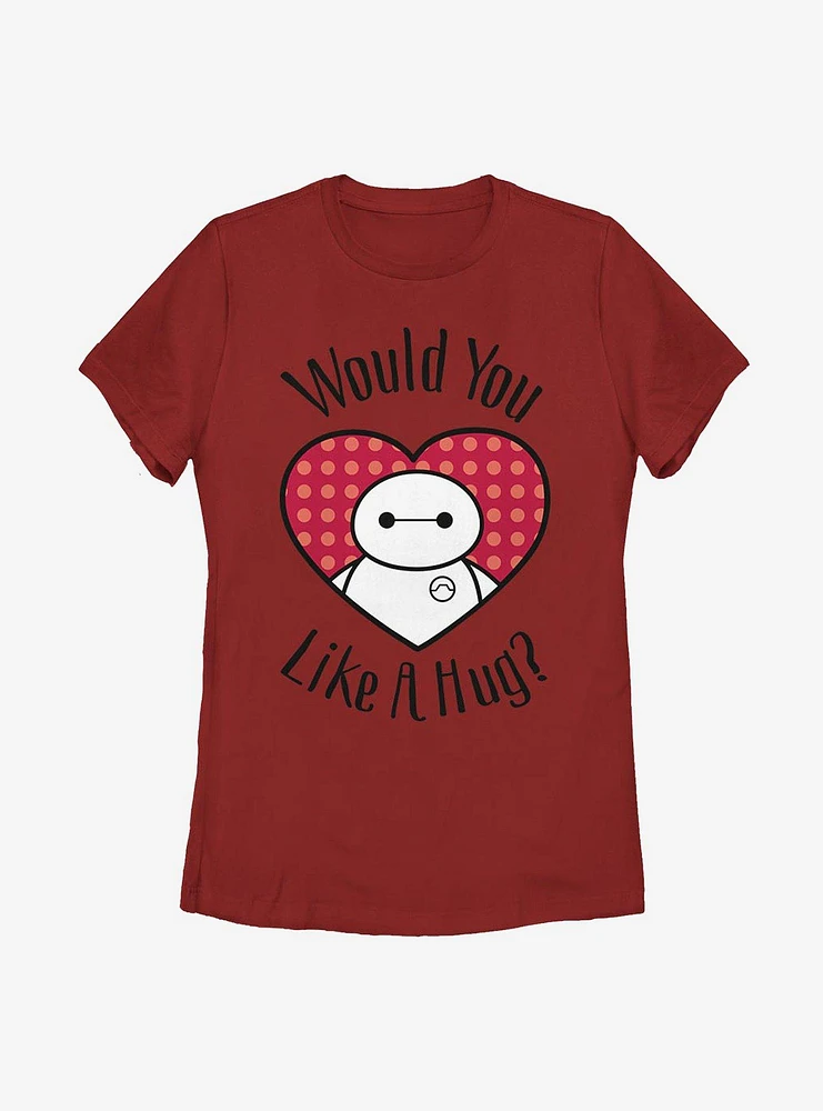 Disney Big Hero 6 Baymax Hugs All Around Womens T-Shirt