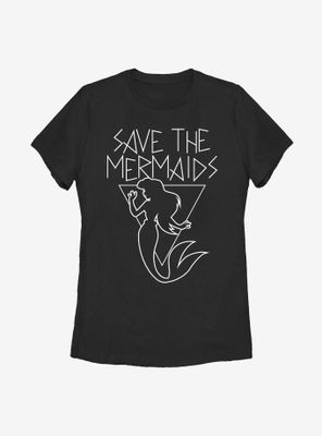 Disney The Little Mermaid Save Mermaids Womens T-Shirt