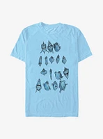 Disney Pixar Finding Nemo Dory Faces T-Shirt
