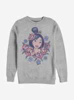 Disney Mulan Floral Warrior Sweatshirt