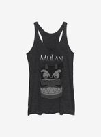 Disney Mulan Stone Dragon Head Womens Tank Top