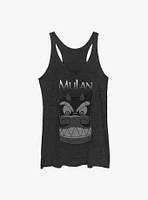 Disney Mulan Stone Dragon Head Womens Tank Top