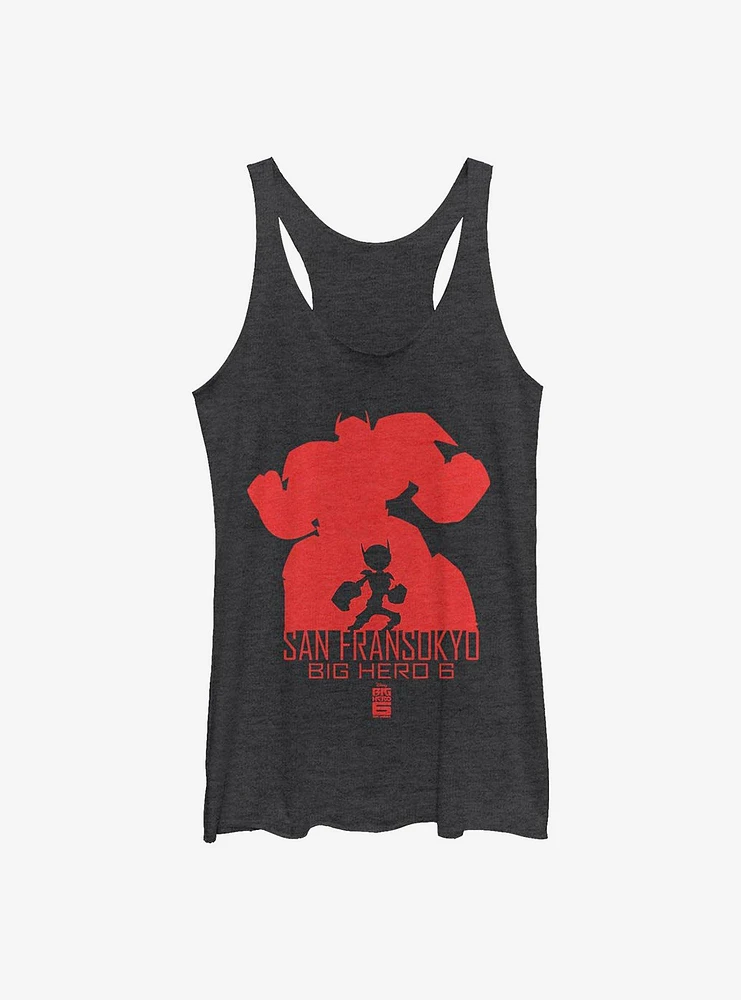 Disney Big Hero 6 Silhouette Baymax Womens Tank Top
