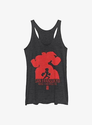 Disney Big Hero 6 Silhouette Baymax Womens Tank Top