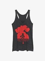Disney Big Hero 6 Silhouette Baymax Womens Tank Top