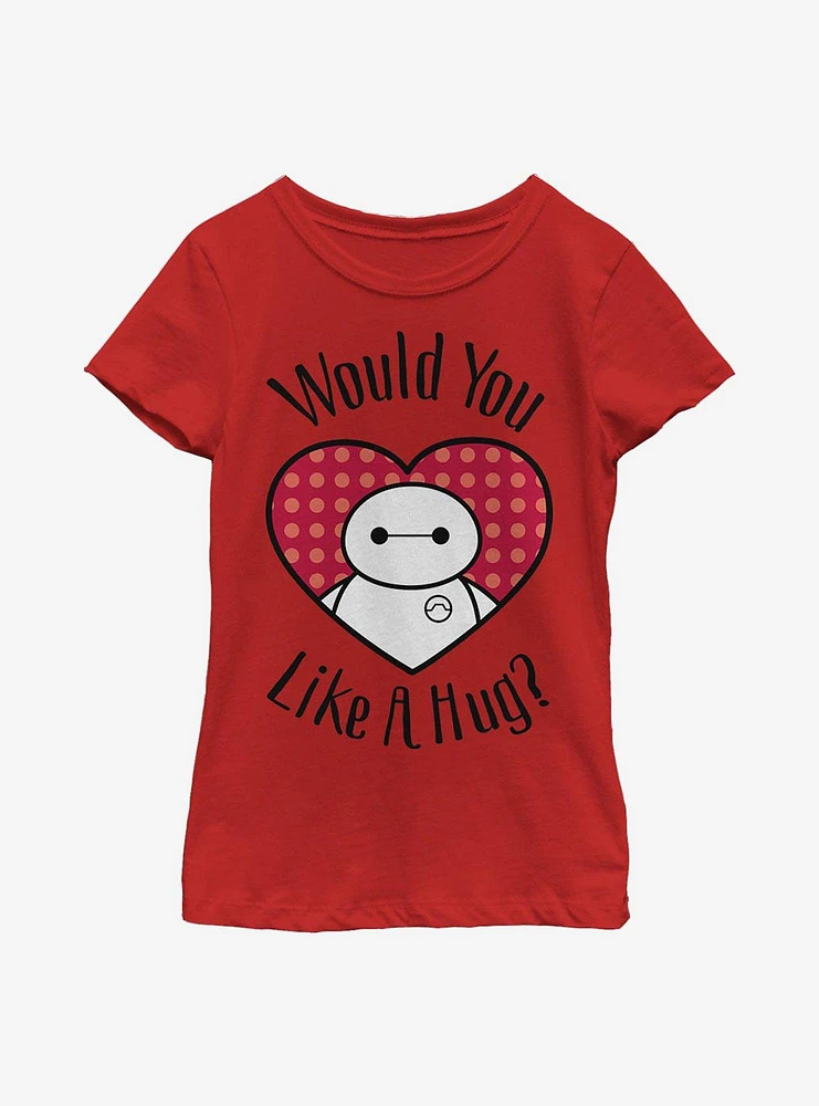 Disney Big Hero 6 Baymax Hugs All Around Youth Girls T-Shirt