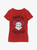 Disney Big Hero 6 Baymax Hugs All Around Youth Girls T-Shirt