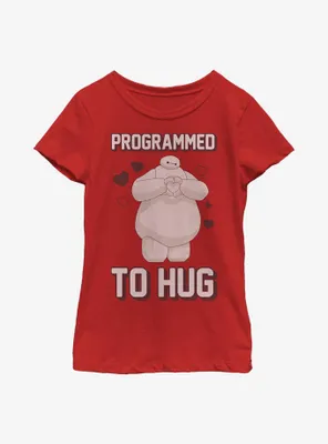 Disney Big Hero 6 Baymax Programmed To Hug Youth Girls T-Shirt