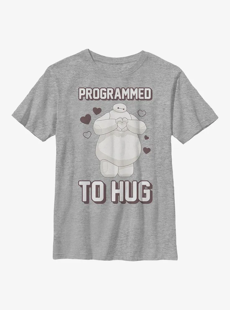 Disney Big Hero 6 Baymax Programmed To Hug Youth T-Shirt