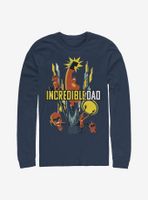 Disney Pixar The Incredibles Dad Family Long-Sleeve T-Shirt